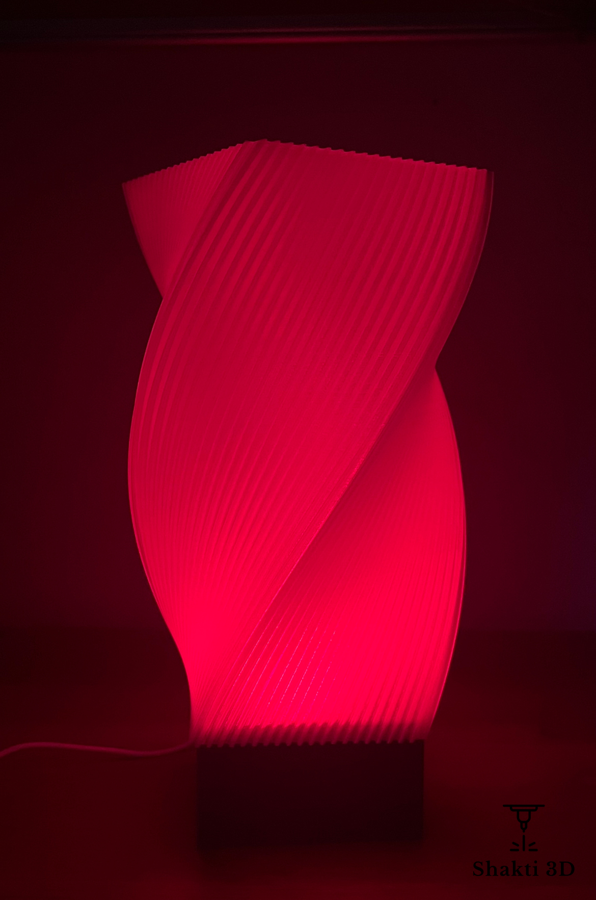 Shakti Light – Lampe design, personnalisable avec filtres de couleur