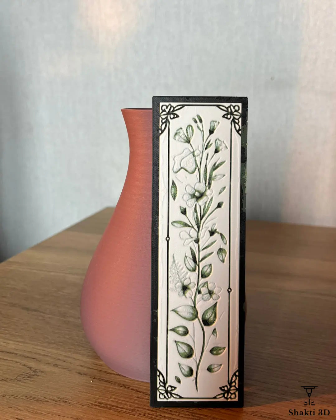 Lot Vases Modernes & Marque-pages Elegance Florale SHAKTI 3D