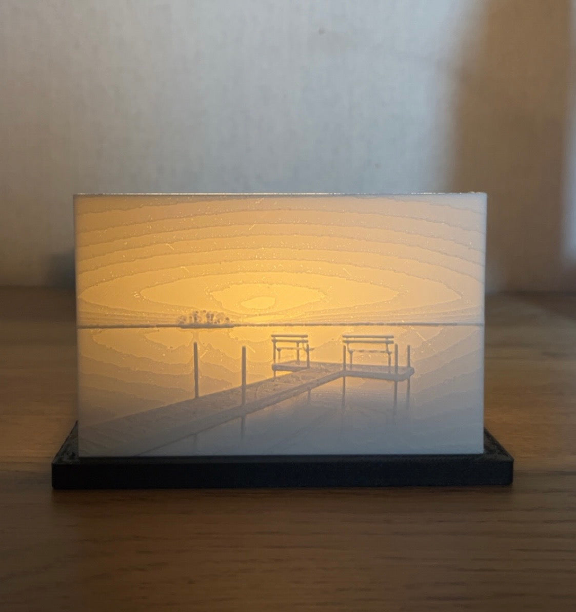 Lampe personnalisable en lithophanie – 1 photo