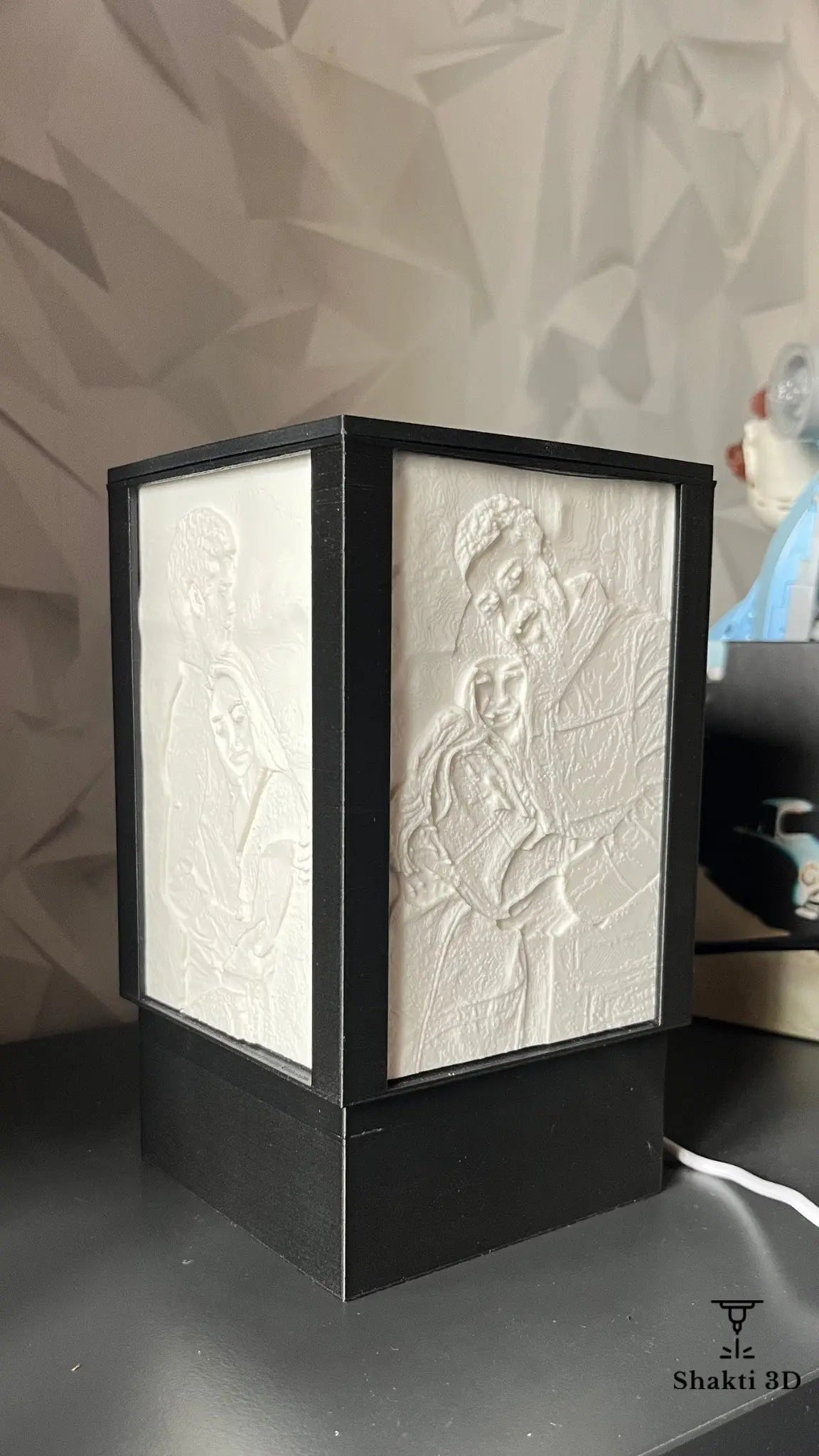 Lampe personnalisable en lithophanie SHAKTI 3D